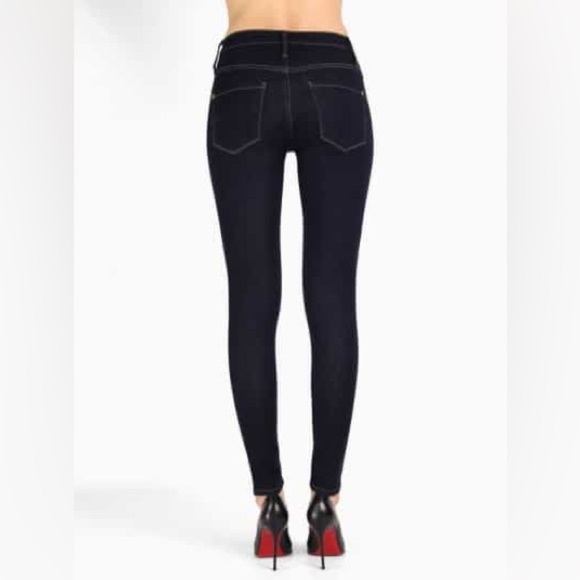 James Jeans Dry Aged Denim Twiggy in Black Cat Dark Wash Stretch Ankle Size 28 - Picture 5 of 16